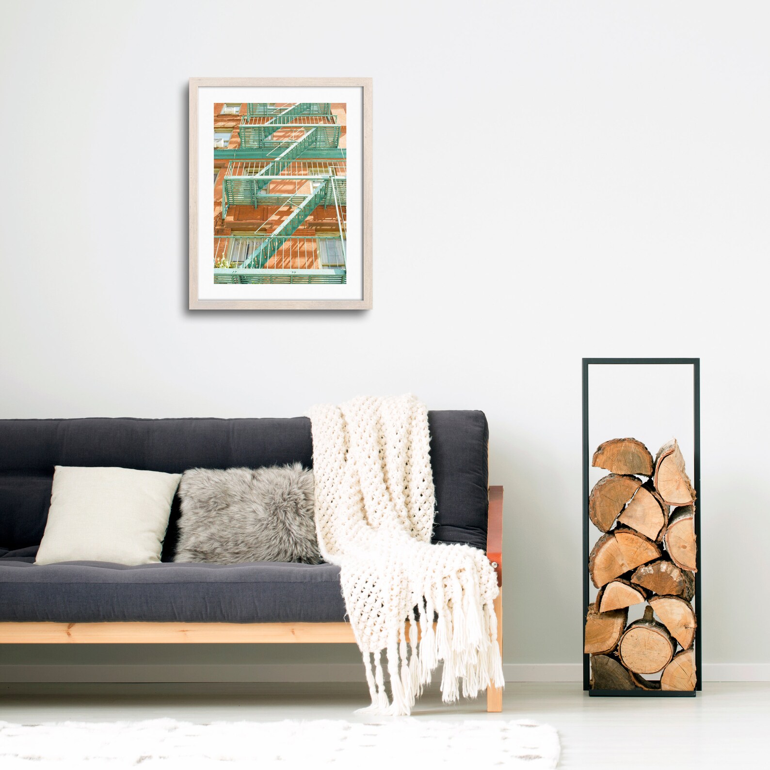 Watercolor Fire Escapes in Manhattan - Image 7