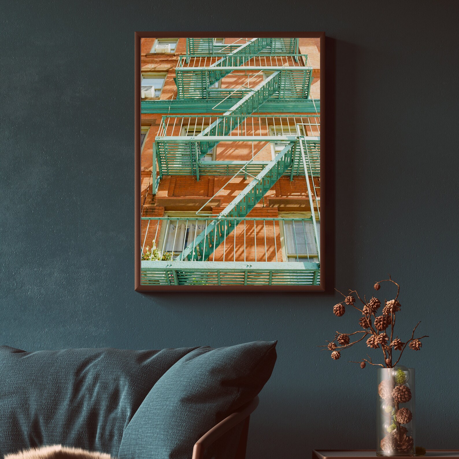 Watercolor Fire Escapes in Manhattan - Image 5