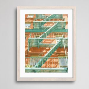 Watercolor Fire Escapes in Manhattan