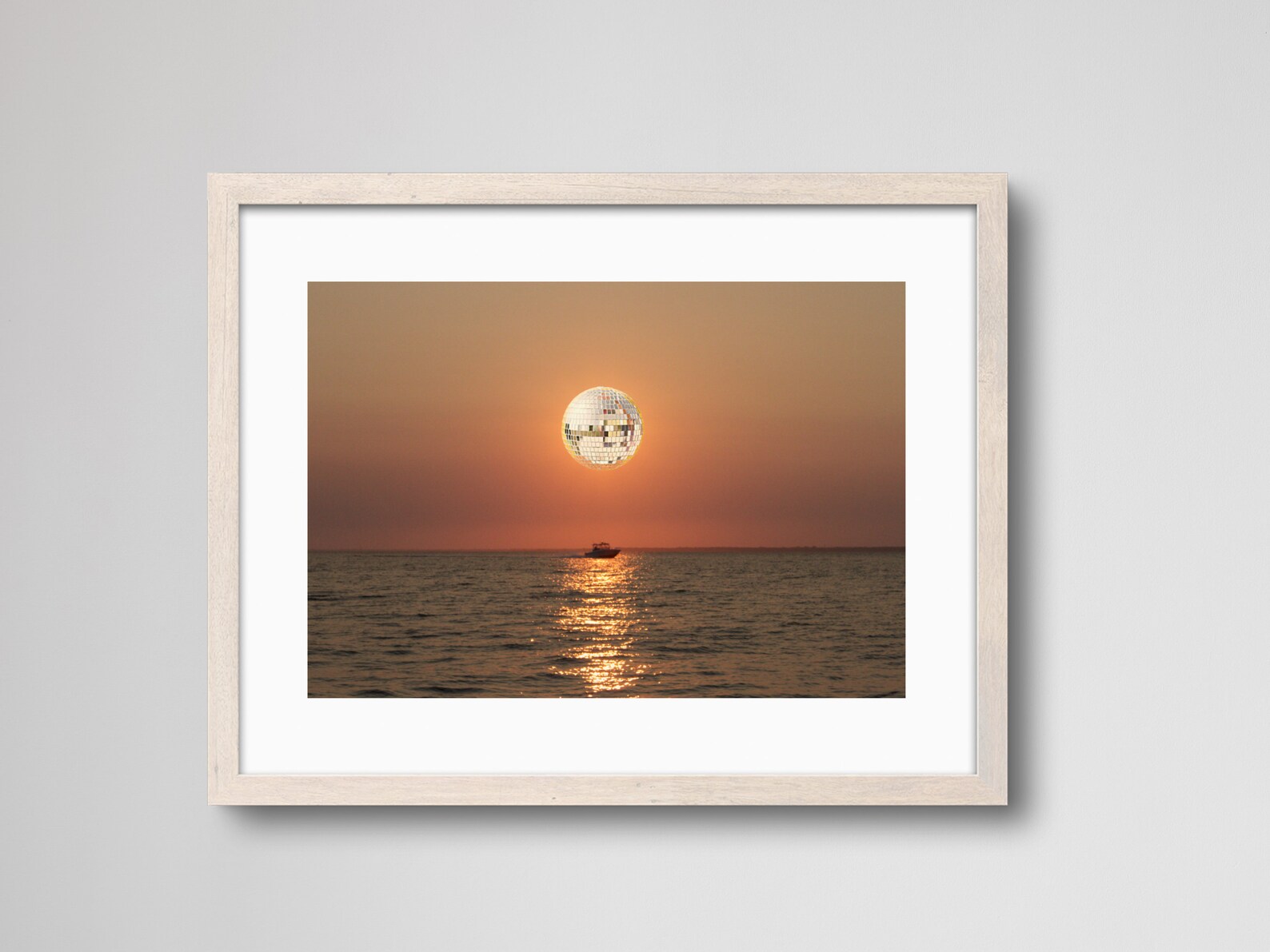 Disco Ball Sunset in Fire Island Pines | Fine Art Print | Analogue Photography | 35mm Film Photography | Gallery Wall Decor | Eclectic Home