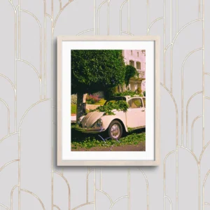Rhapsody in Bloom Car | Vintage Volkswagen Beetle Photography Print