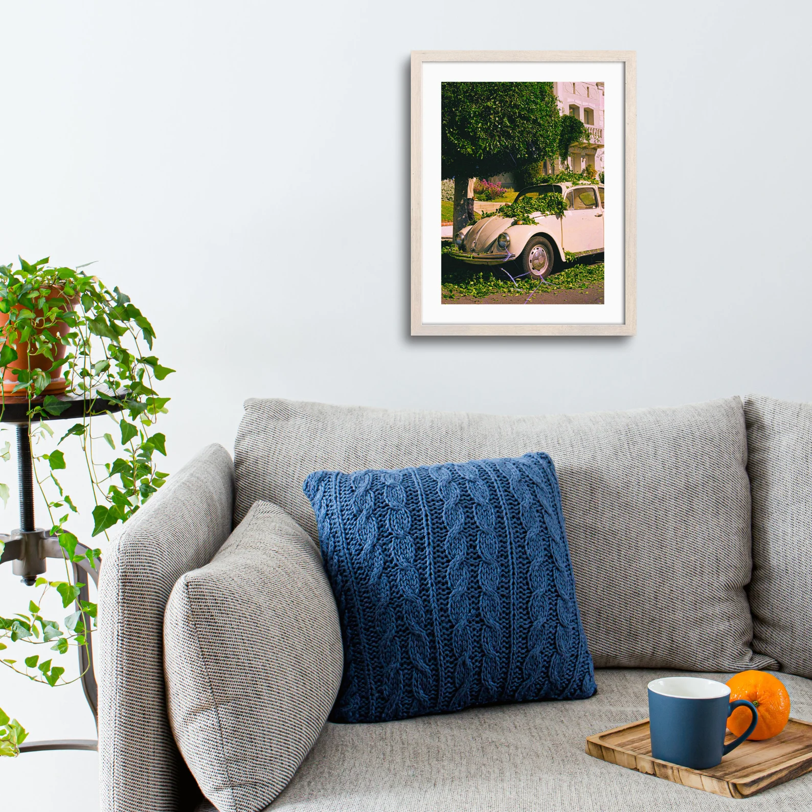 Rhapsody in Bloom Car | Vintage Volkswagen Beetle Photography Print - Image 5