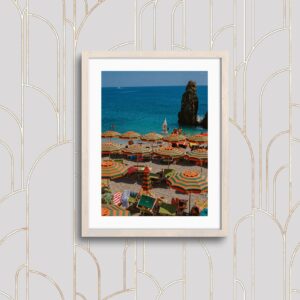 Italian Riviera Umbrellas | Cinque Terre 35mm Film Photography Print