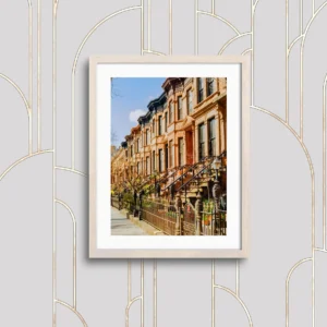 Brownstones in Park Slope Brooklyn | Fine Art Print | Analogue Photography | 35mm Film Photography | Gallery Wall Decor | Eclectic Home